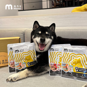 毛力士Maolex，狗狗主食餐包/鮮食，名人/顧客推薦，黑色柴犬多多
